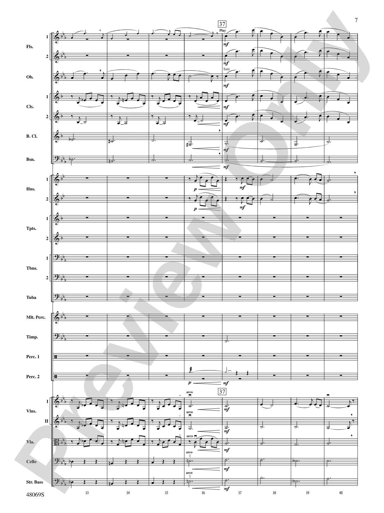Nostalgia: Full Orchestra Conductor Score & Parts