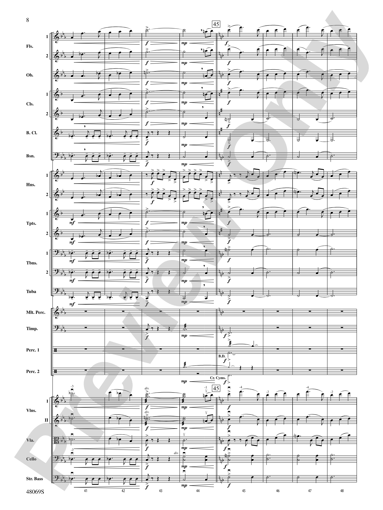 Nostalgia: Full Orchestra Conductor Score & Parts