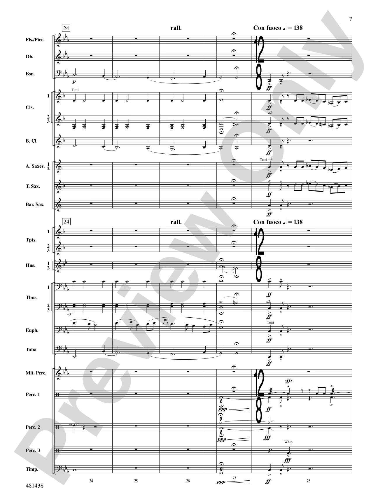 Glorious Revolution: Concert Band Conductor Score & Parts