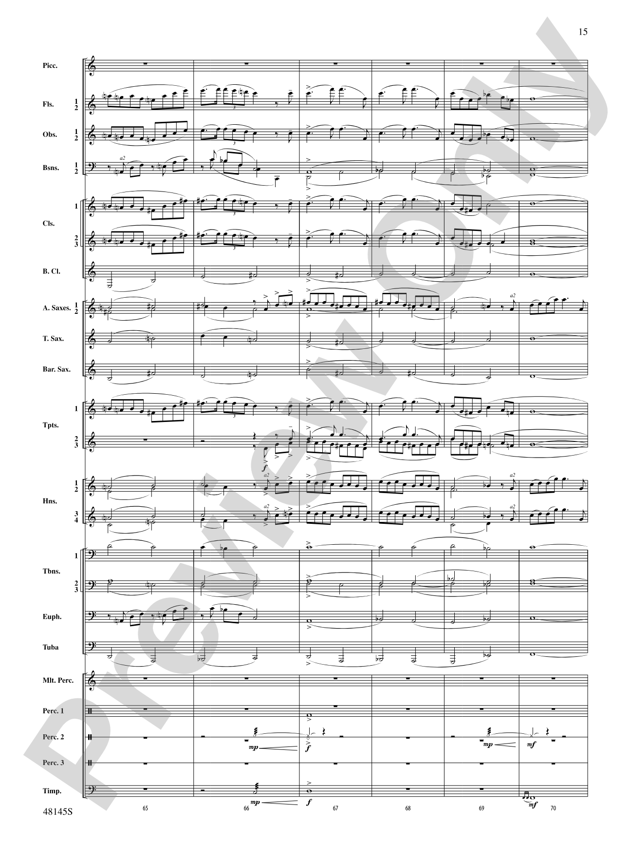 The River Seneca: Score