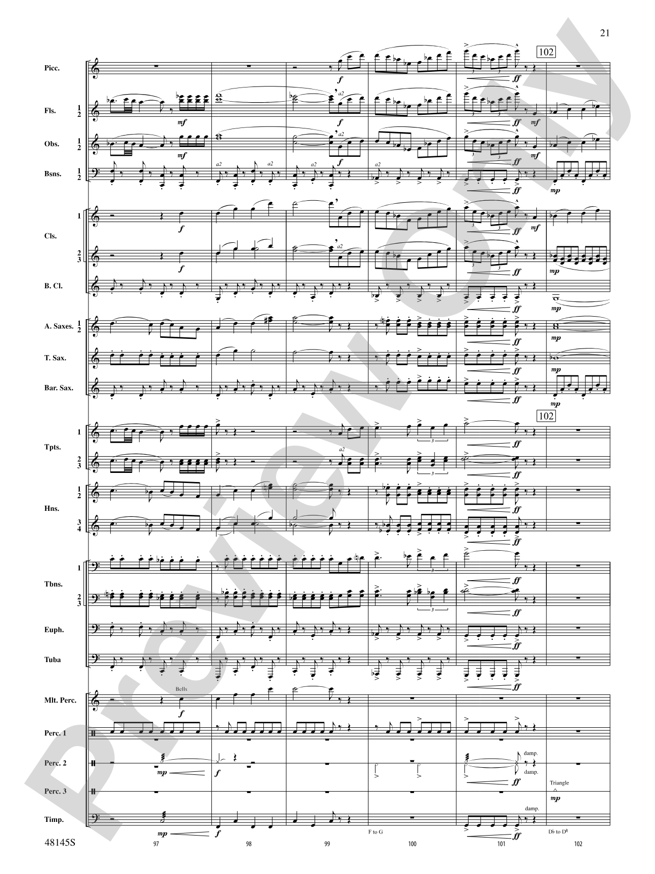 The River Seneca: Score