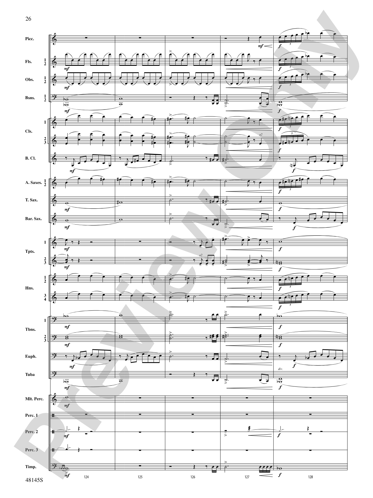 The River Seneca: Score