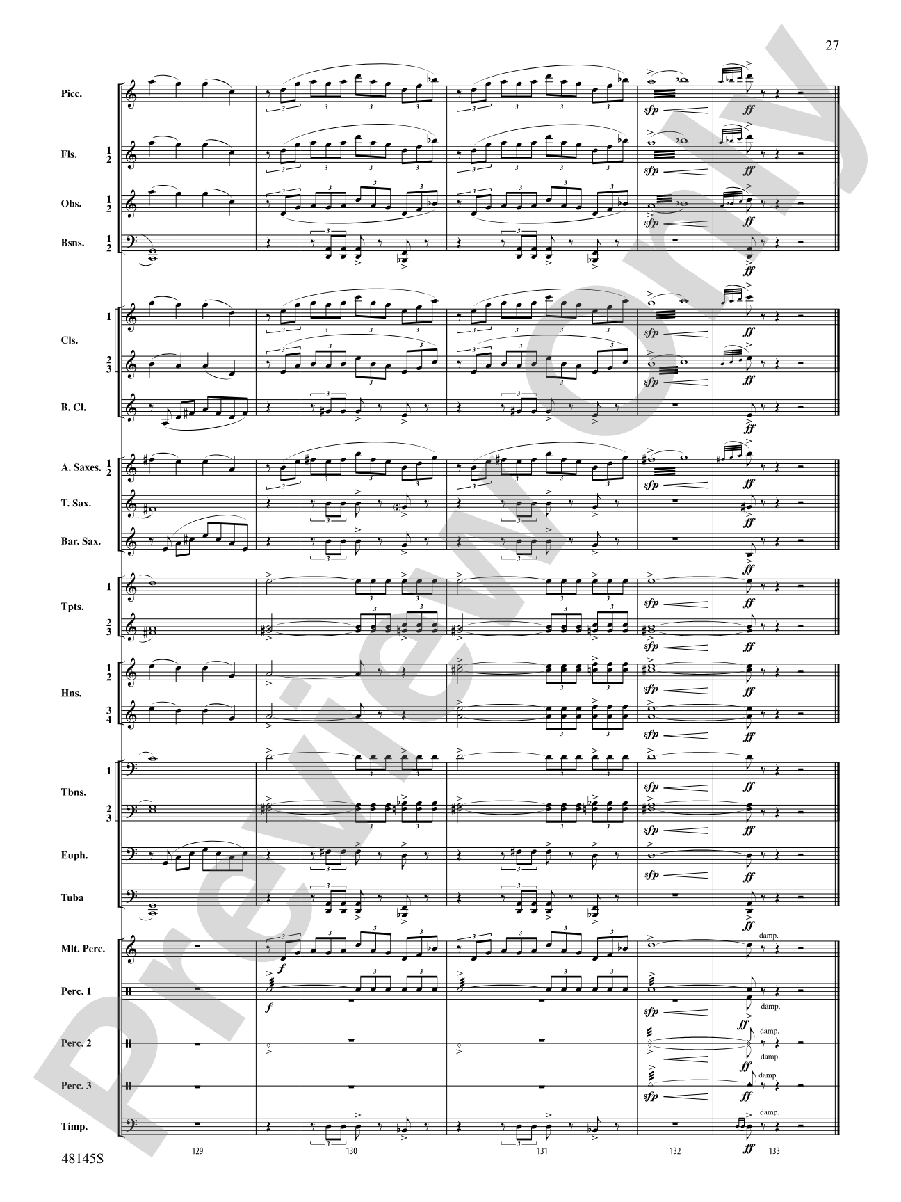 The River Seneca: Score