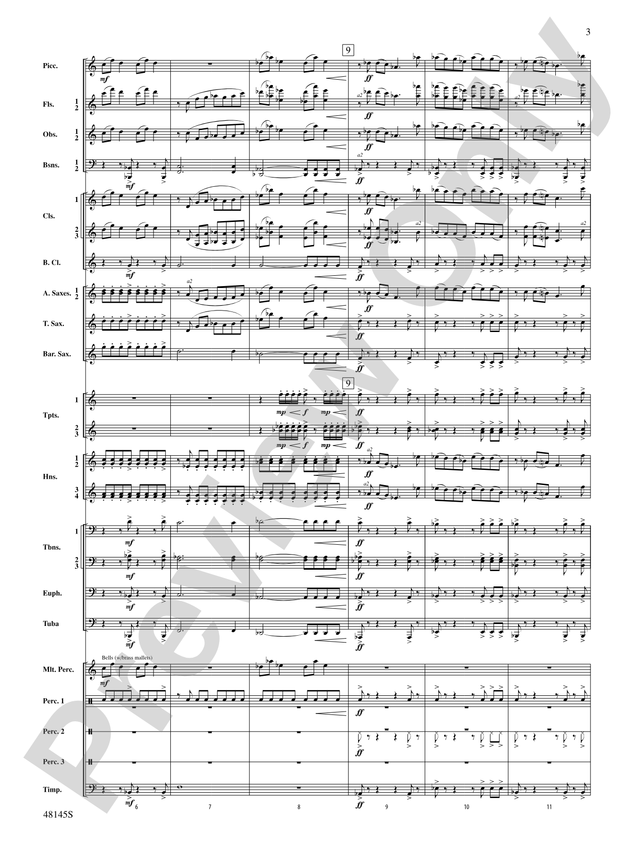 The River Seneca: Score