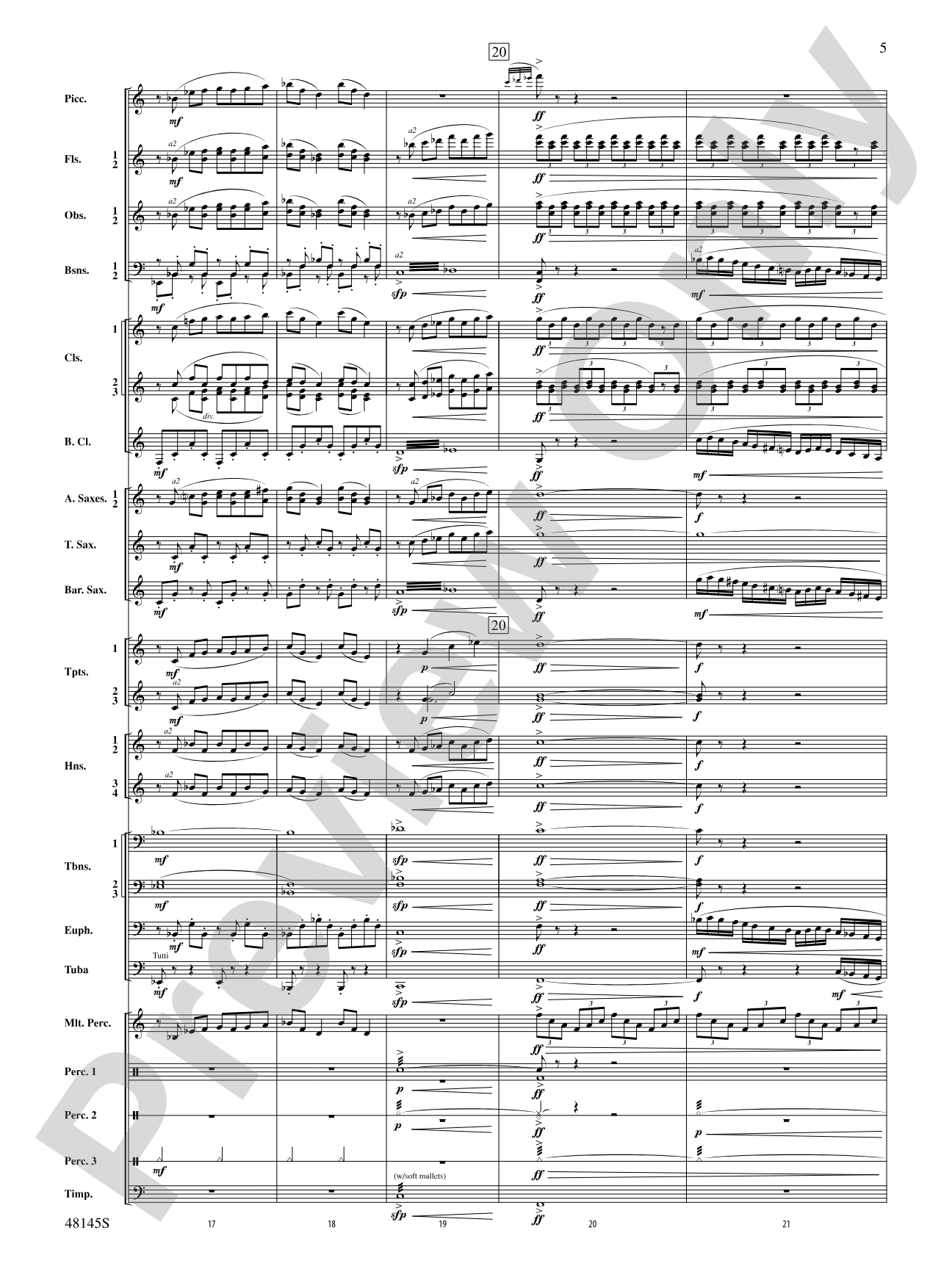 The River Seneca: Score