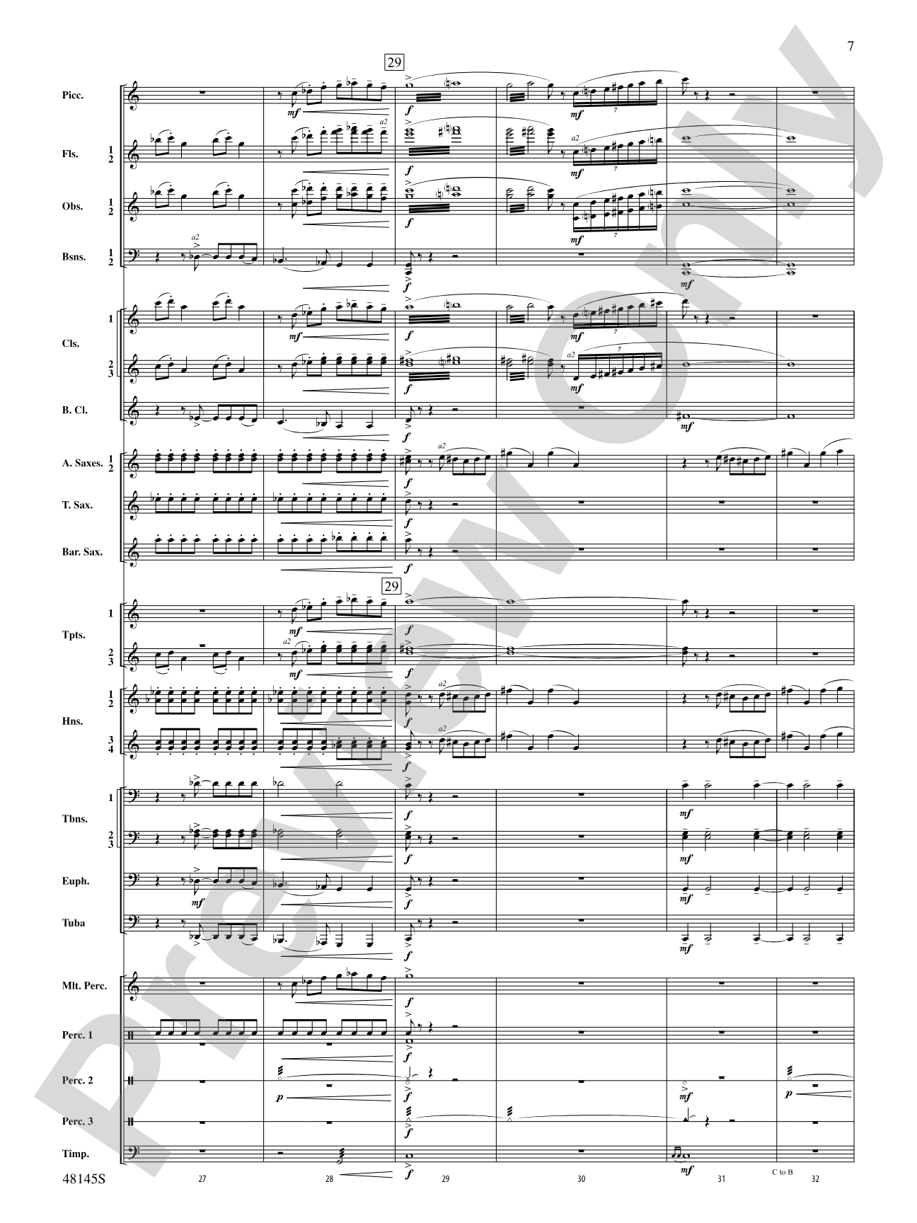 The River Seneca: Score