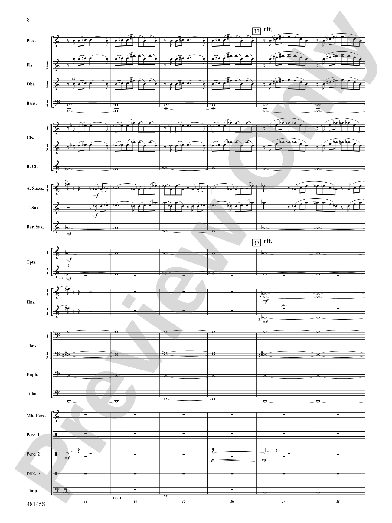 The River Seneca: Score