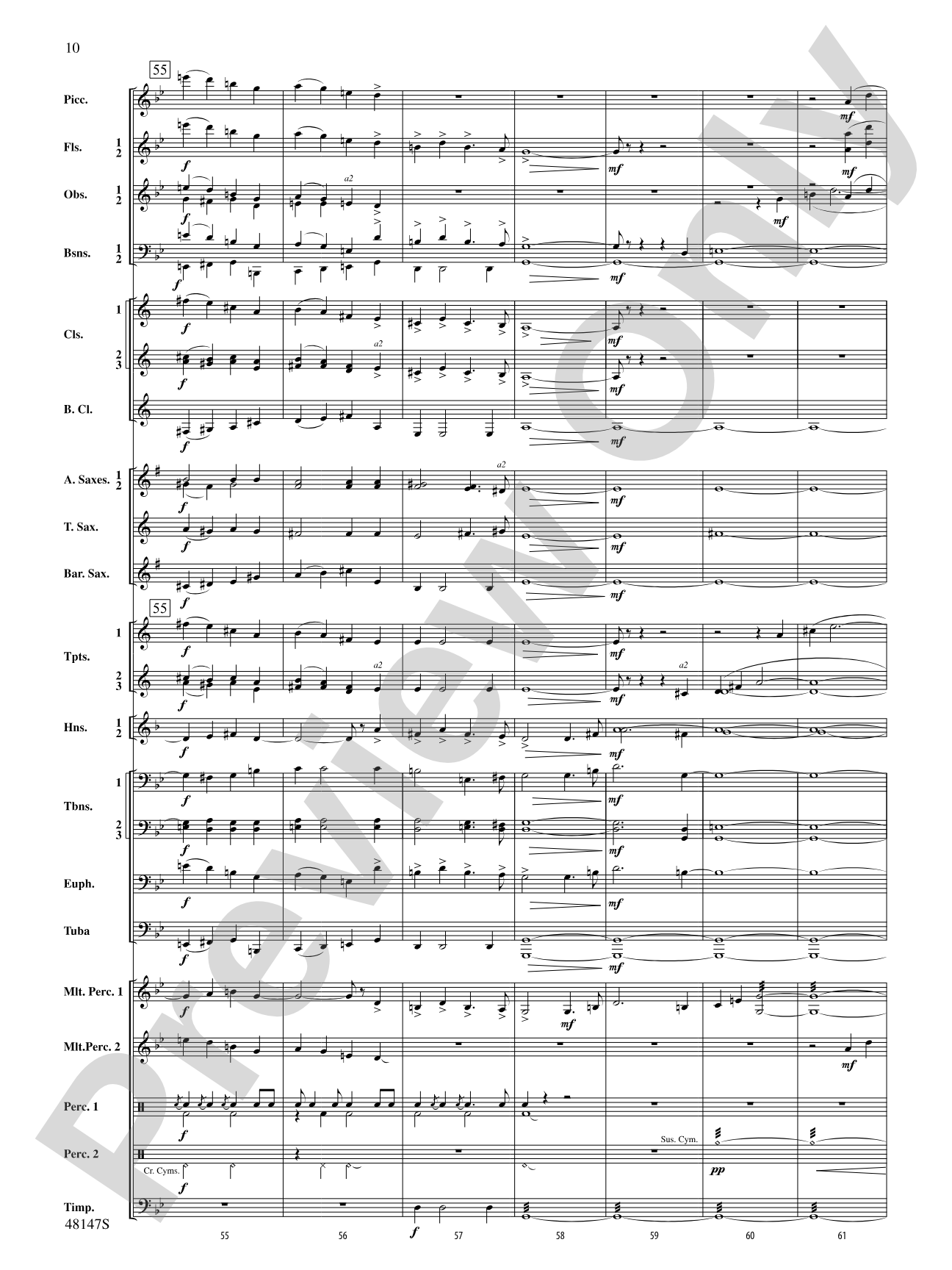 Reluctant Joys: Concert Band Conductor Score & Parts
