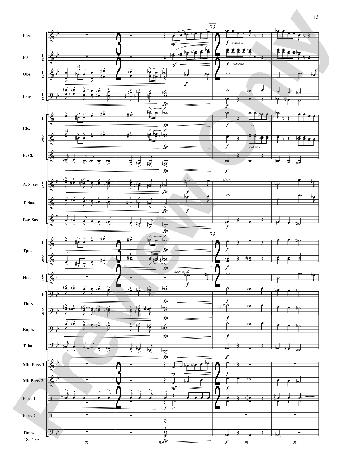Reluctant Joys: Concert Band Conductor Score & Parts