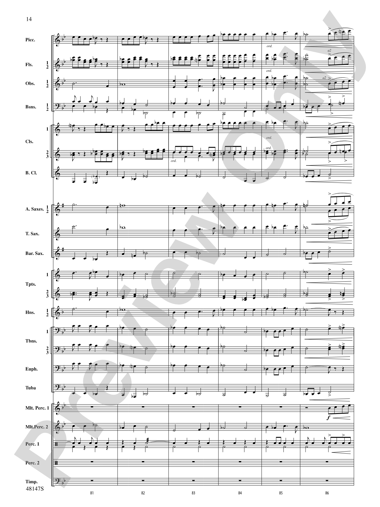 Reluctant Joys: Concert Band Conductor Score & Parts