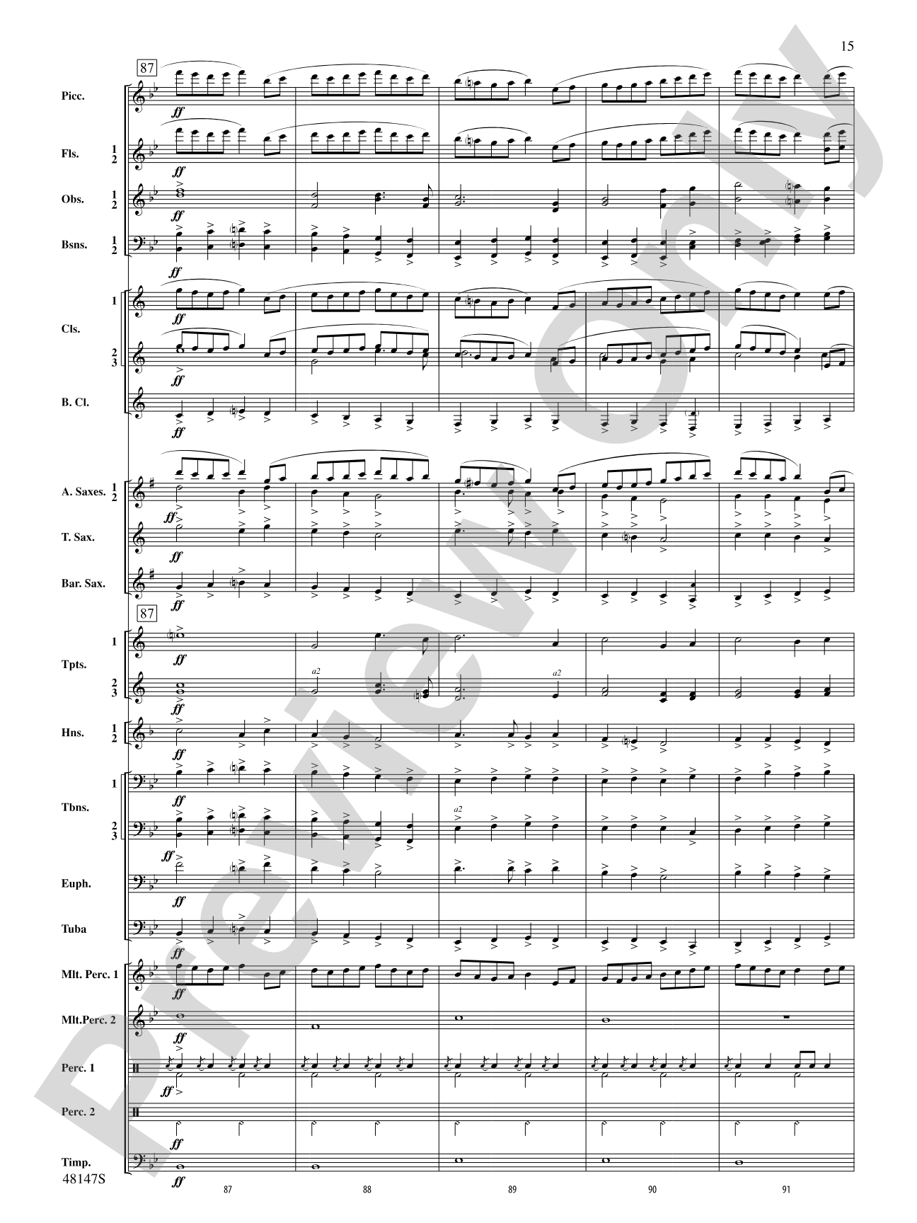 Reluctant Joys: Concert Band Conductor Score & Parts