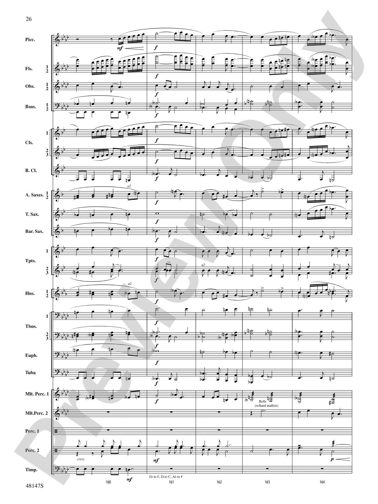 Reluctant Joys: Concert Band Conductor Score & Parts