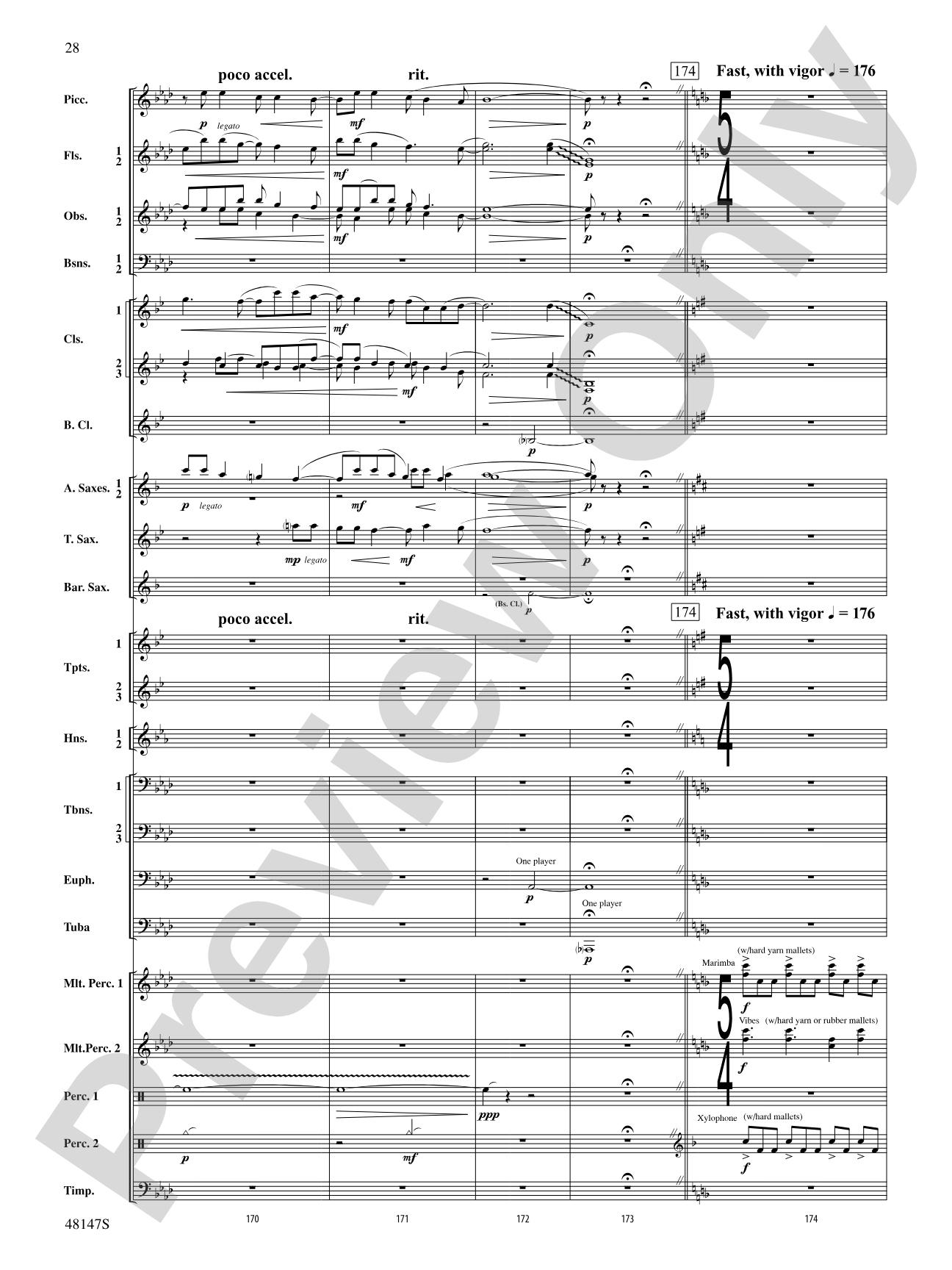 Reluctant Joys: Concert Band Conductor Score & Parts