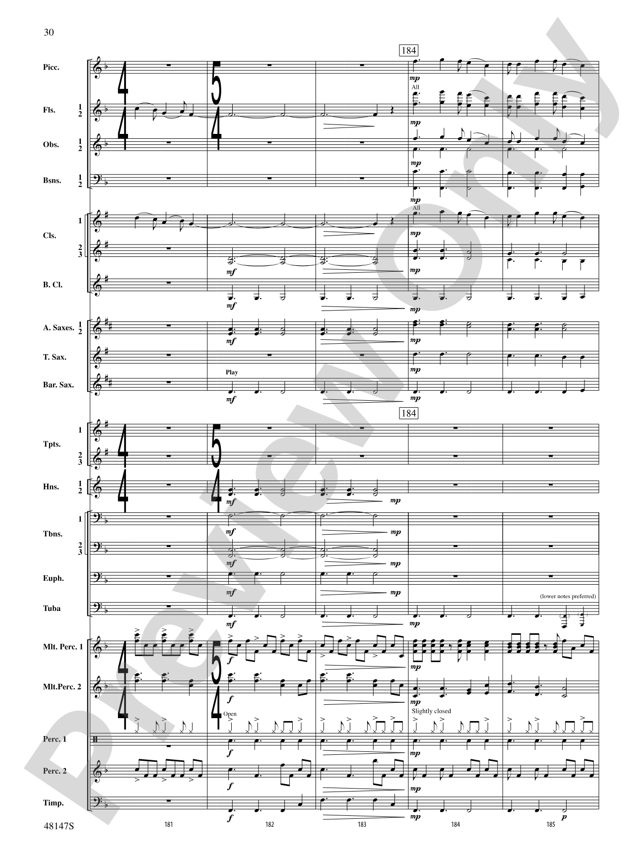 Reluctant Joys: Concert Band Conductor Score & Parts