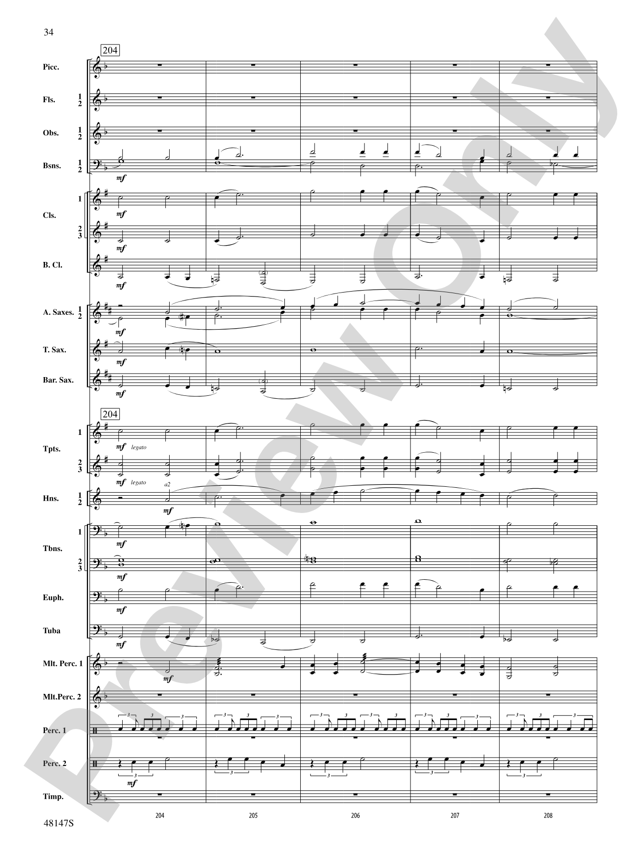 Reluctant Joys: Concert Band Conductor Score & Parts