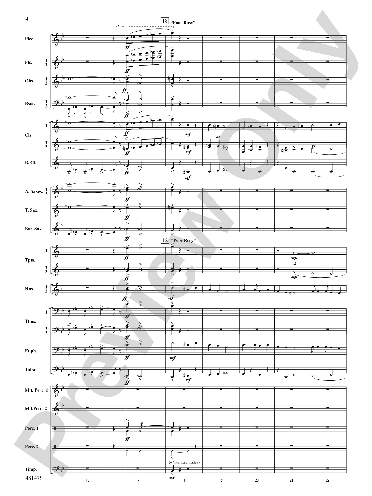 Reluctant Joys: Concert Band Conductor Score & Parts