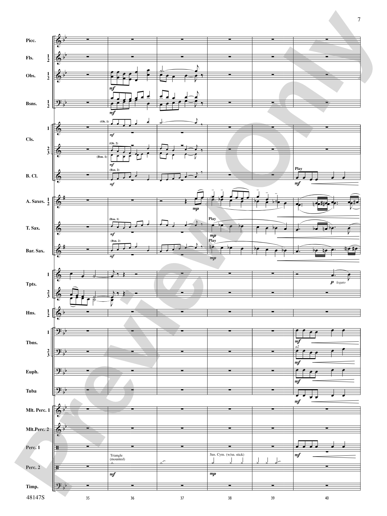 Reluctant Joys: Concert Band Conductor Score & Parts