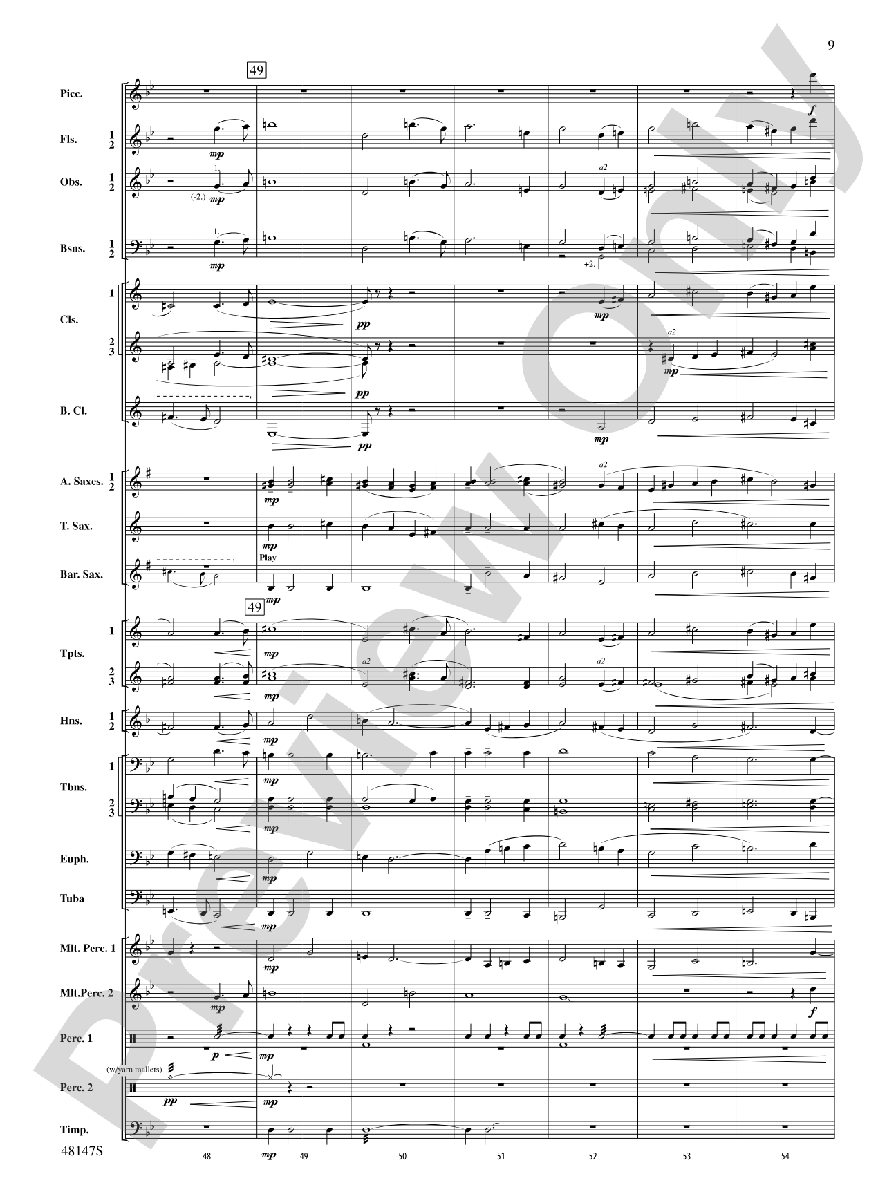Reluctant Joys: Concert Band Conductor Score & Parts