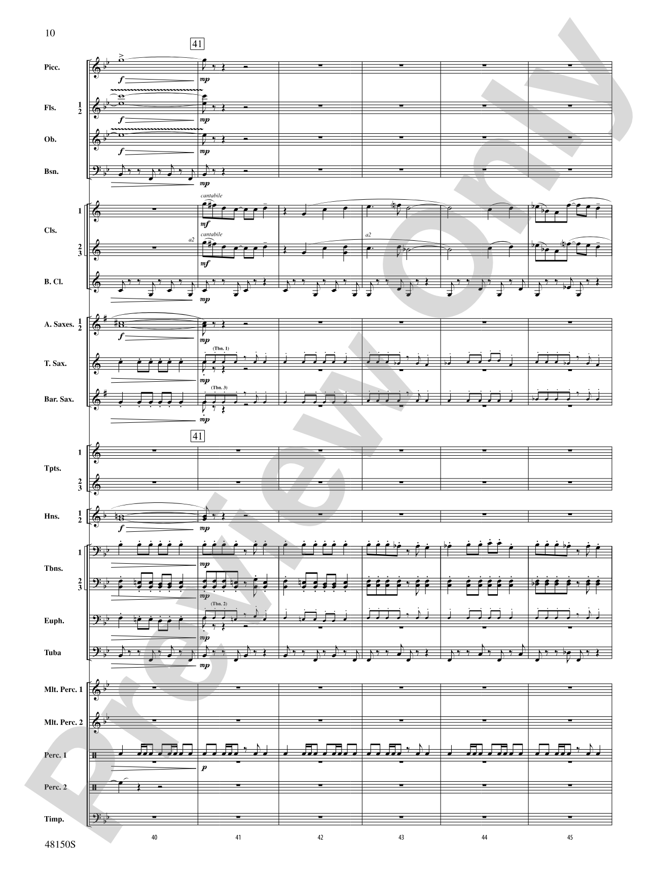 Mouvement Frénétique: Concert Band Conductor Score & Parts