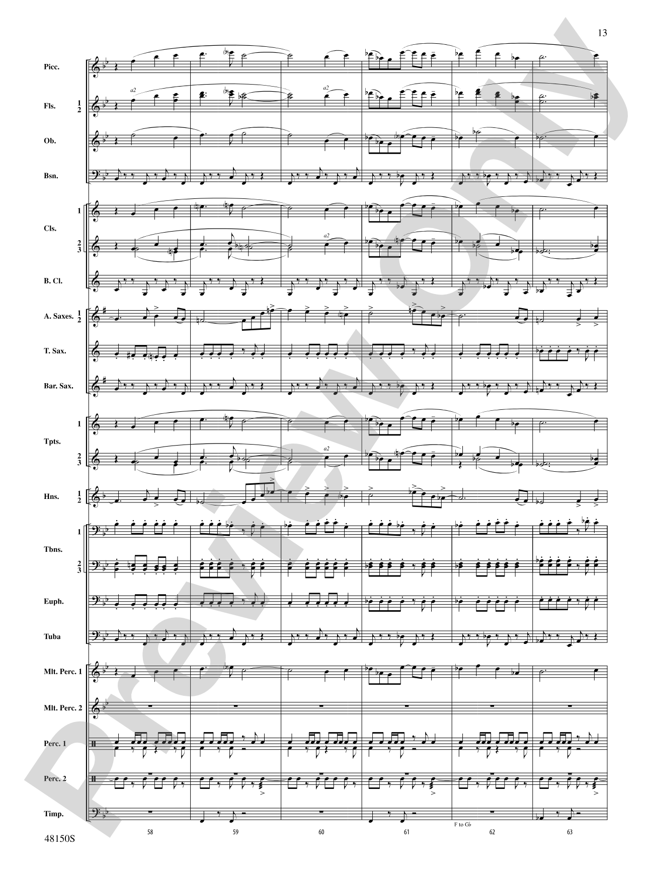 Mouvement Frénétique: Concert Band Conductor Score & Parts