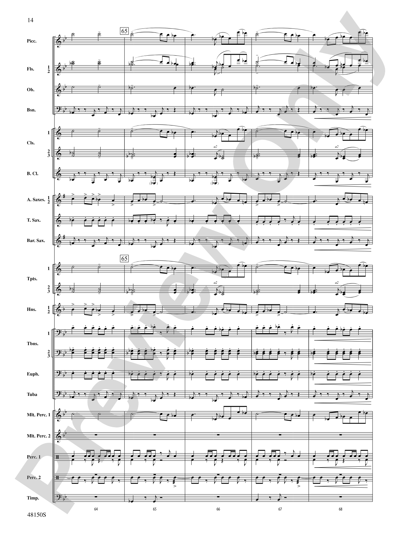 Mouvement Frénétique: Concert Band Conductor Score & Parts