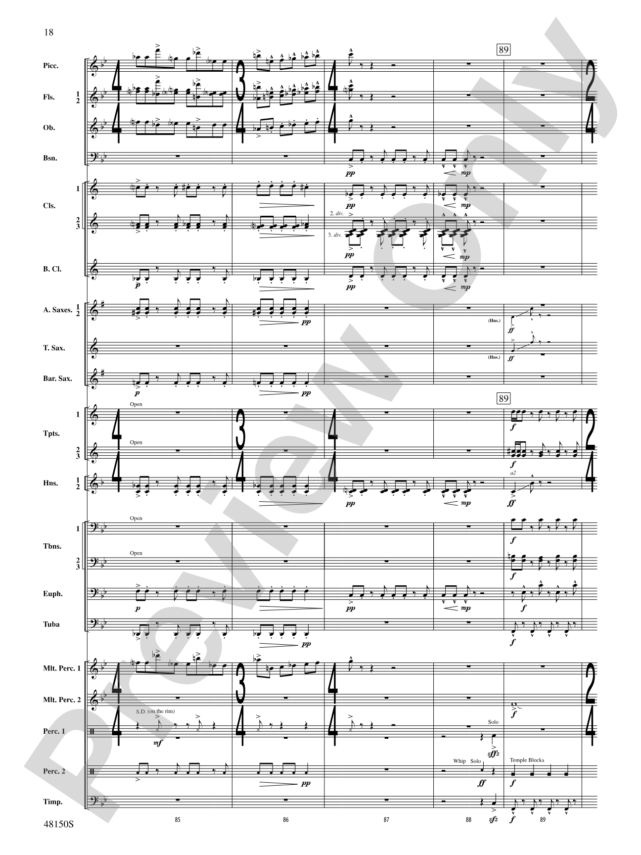 Mouvement Frénétique: Concert Band Conductor Score & Parts