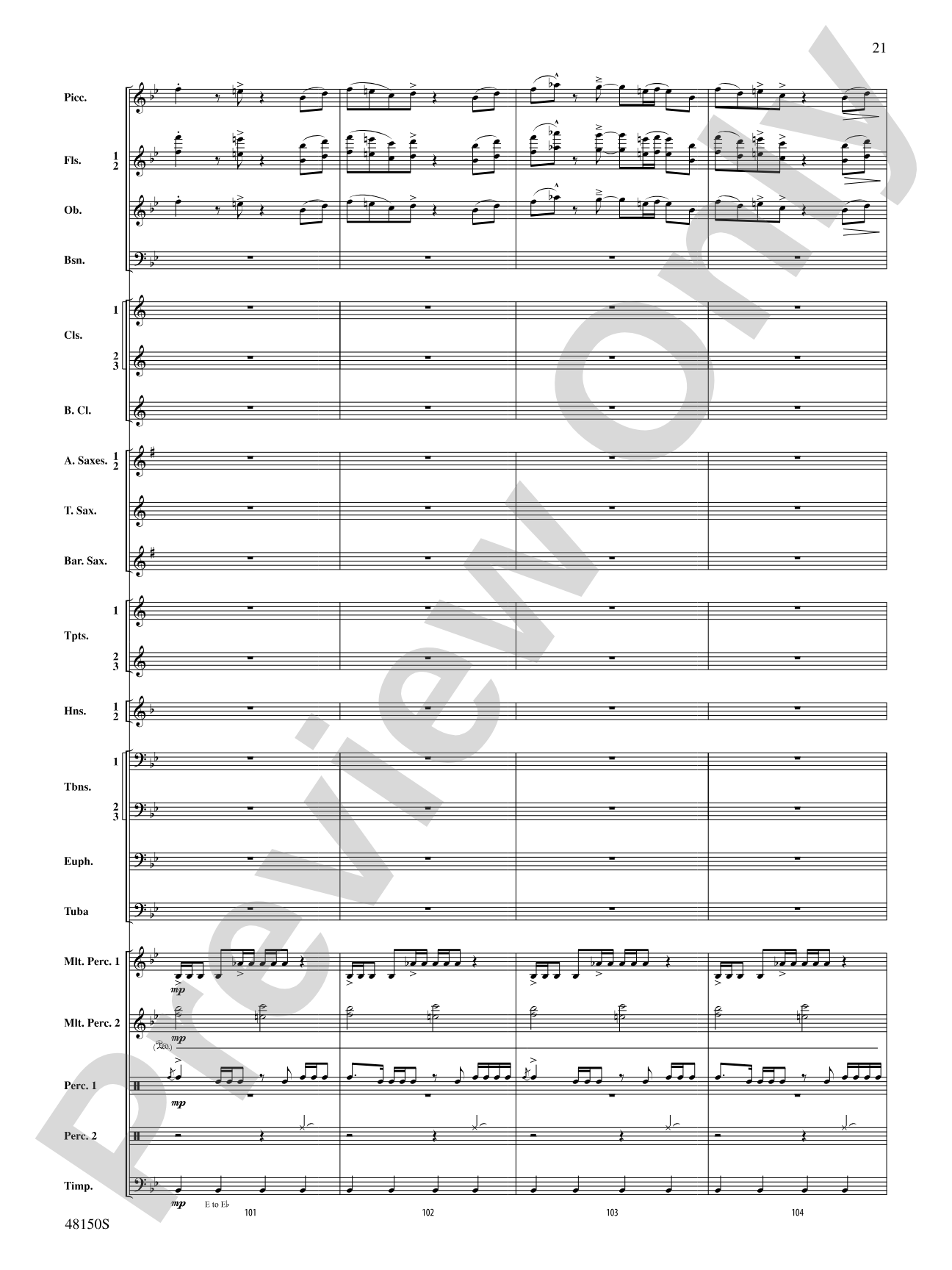 Mouvement Frénétique: Concert Band Conductor Score & Parts