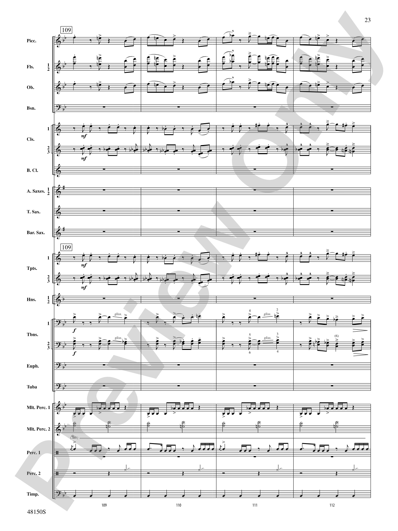 Mouvement Frénétique: Concert Band Conductor Score & Parts
