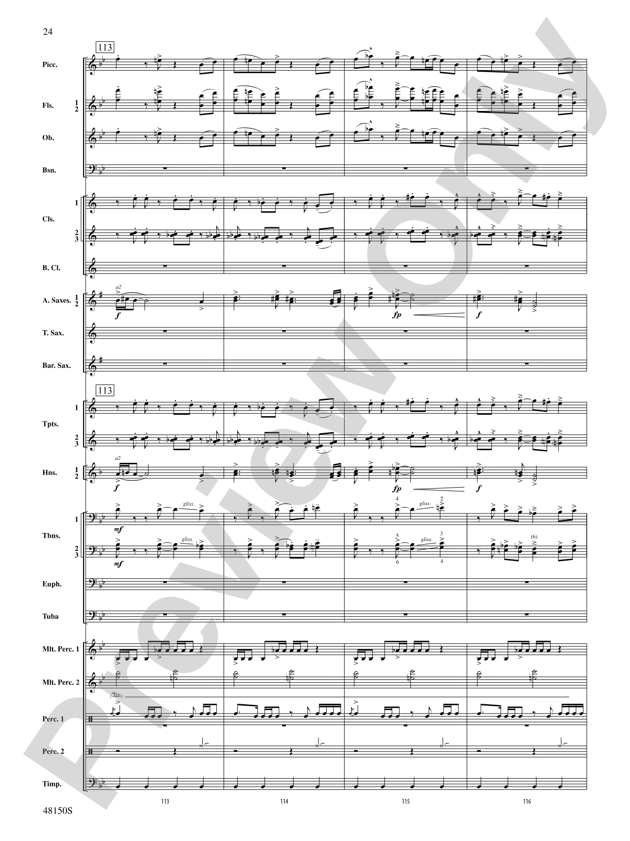 Mouvement Frénétique: Concert Band Conductor Score & Parts