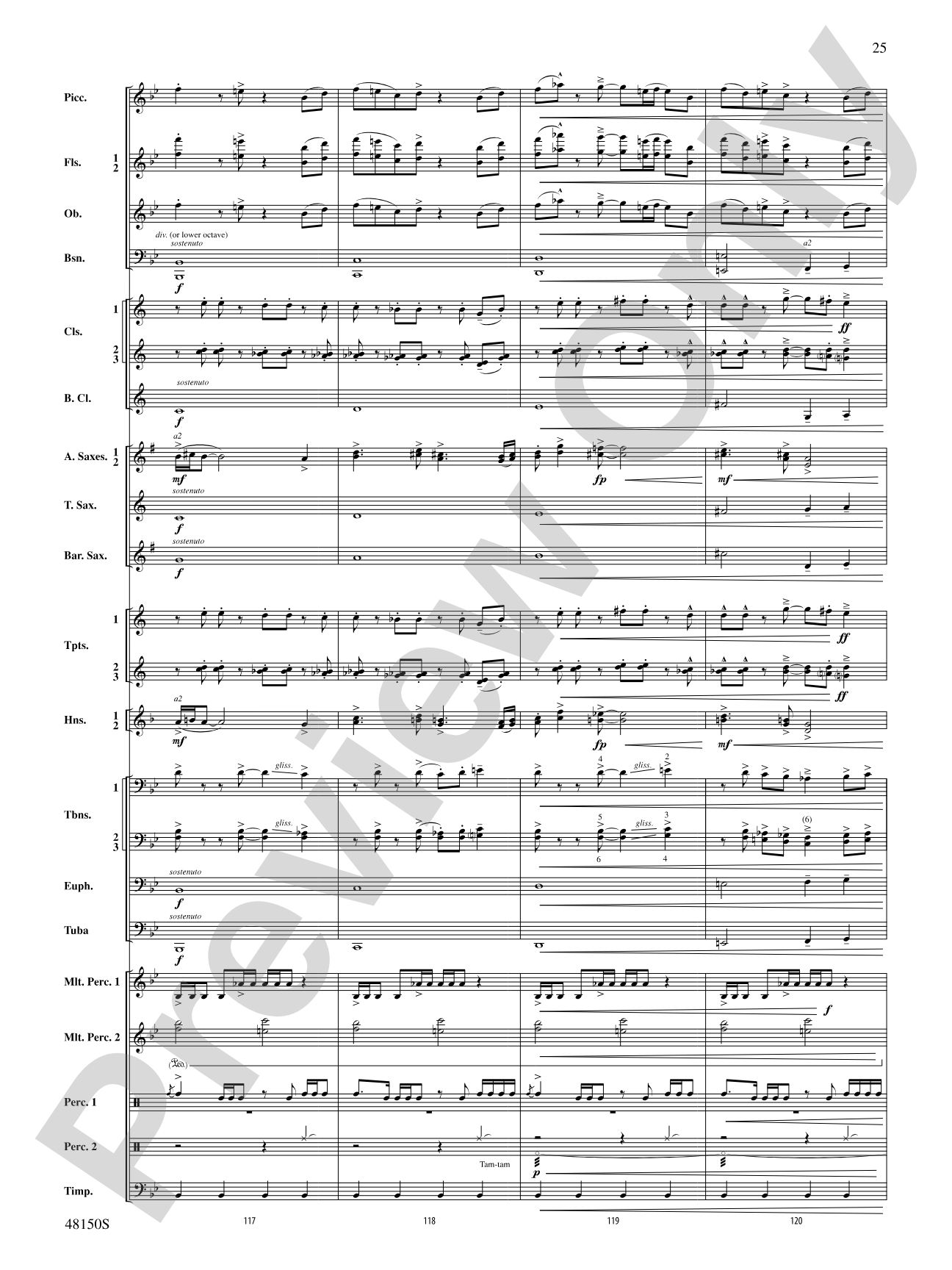 Mouvement Frénétique: Concert Band Conductor Score & Parts
