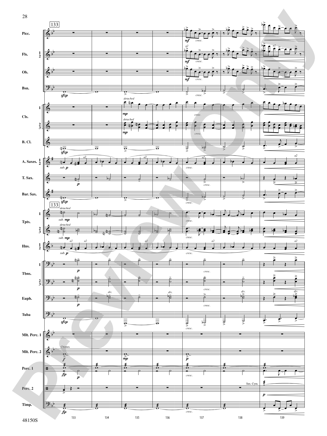 Mouvement Frénétique: Concert Band Conductor Score & Parts