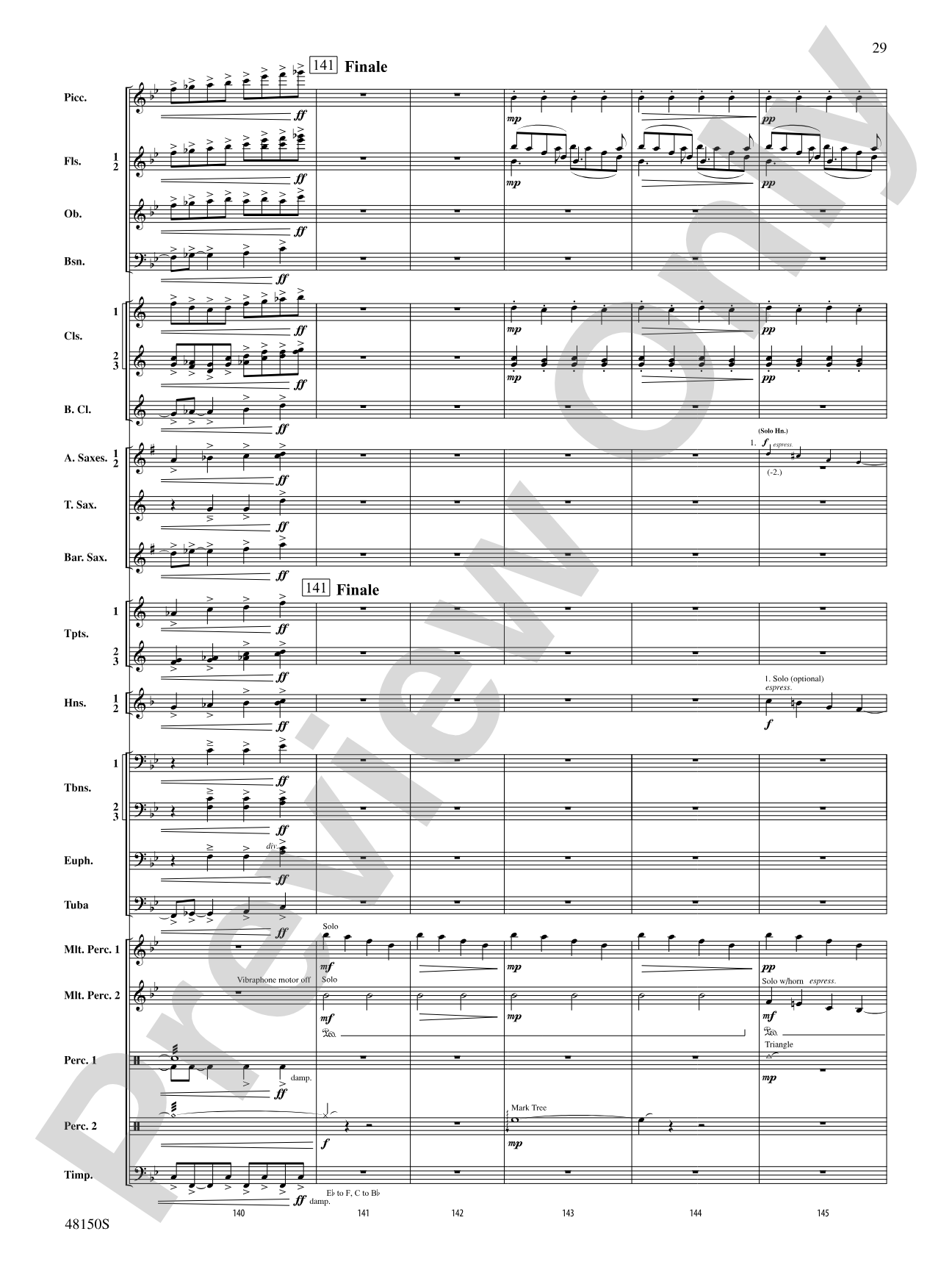 Mouvement Frénétique: Concert Band Conductor Score & Parts