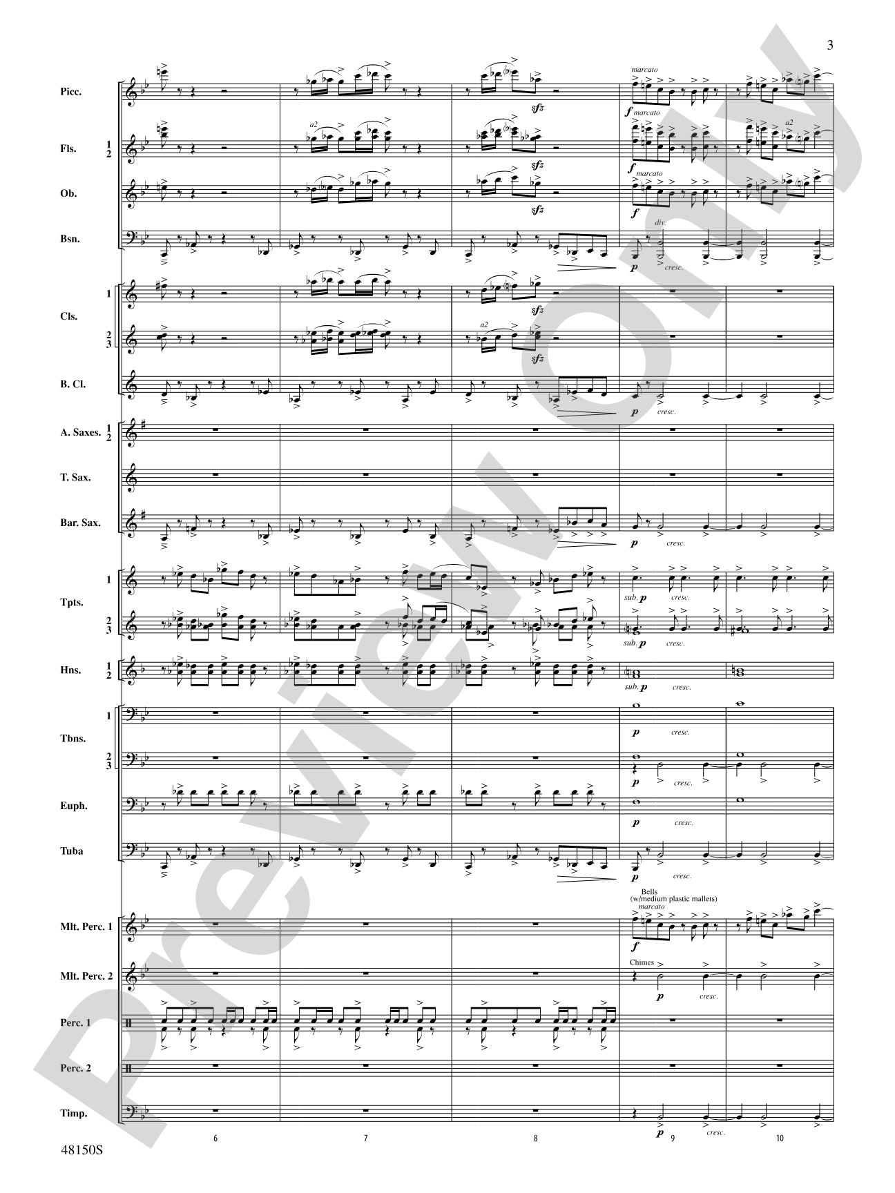 Mouvement Frénétique: Concert Band Conductor Score & Parts