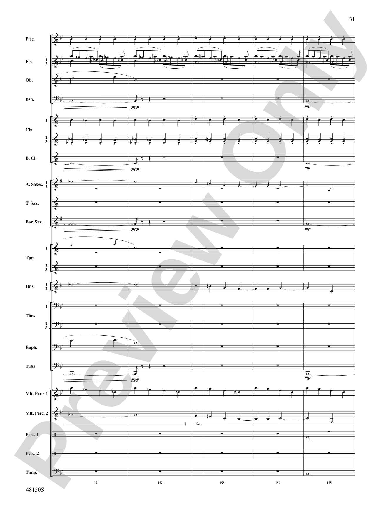 Mouvement Frénétique: Concert Band Conductor Score & Parts
