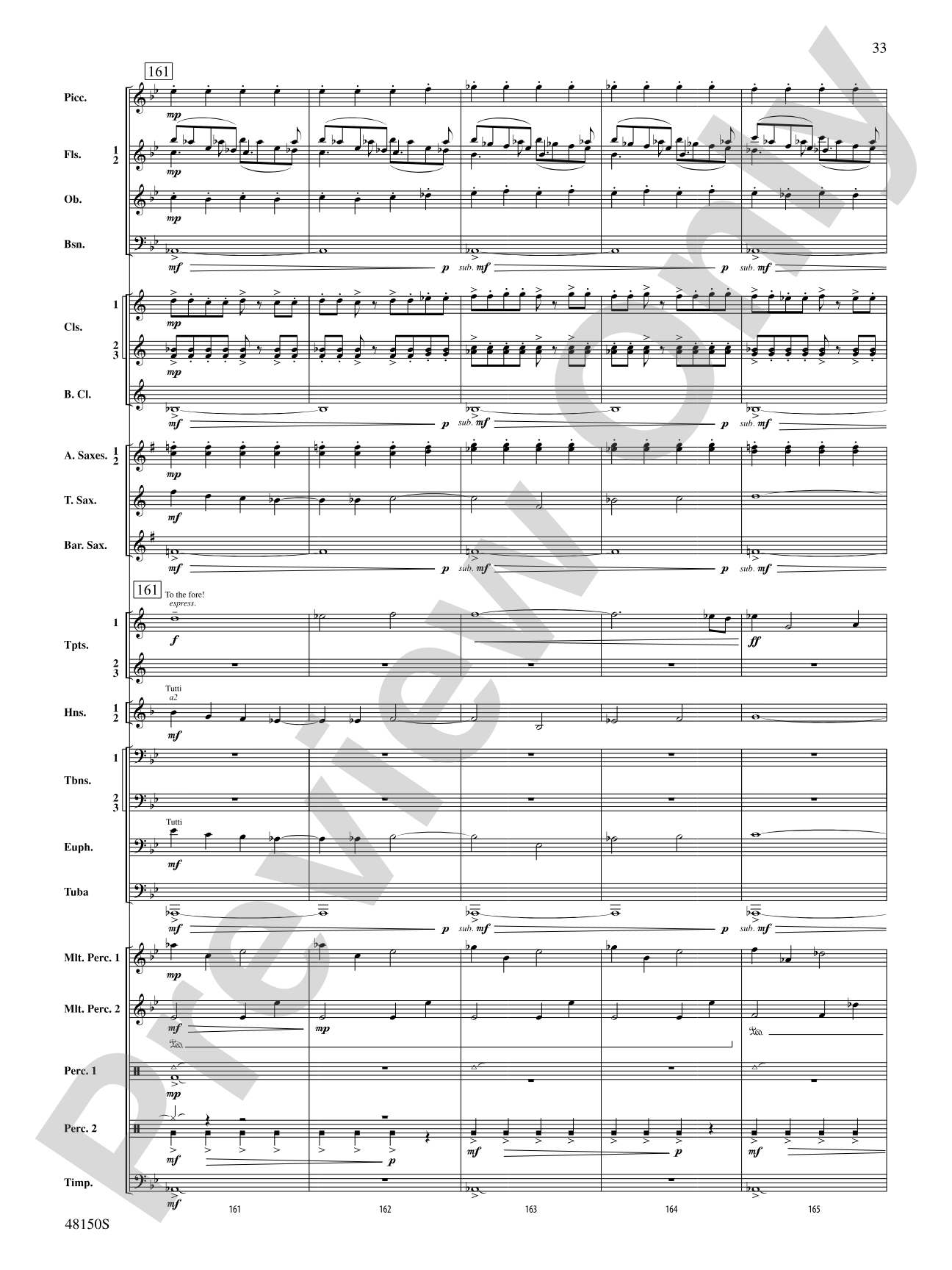 Mouvement Frénétique: Concert Band Conductor Score & Parts