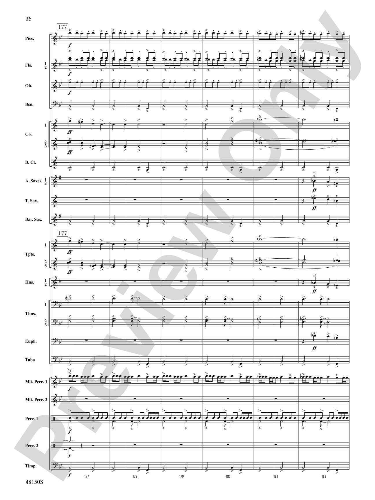 Mouvement Frénétique: Concert Band Conductor Score & Parts
