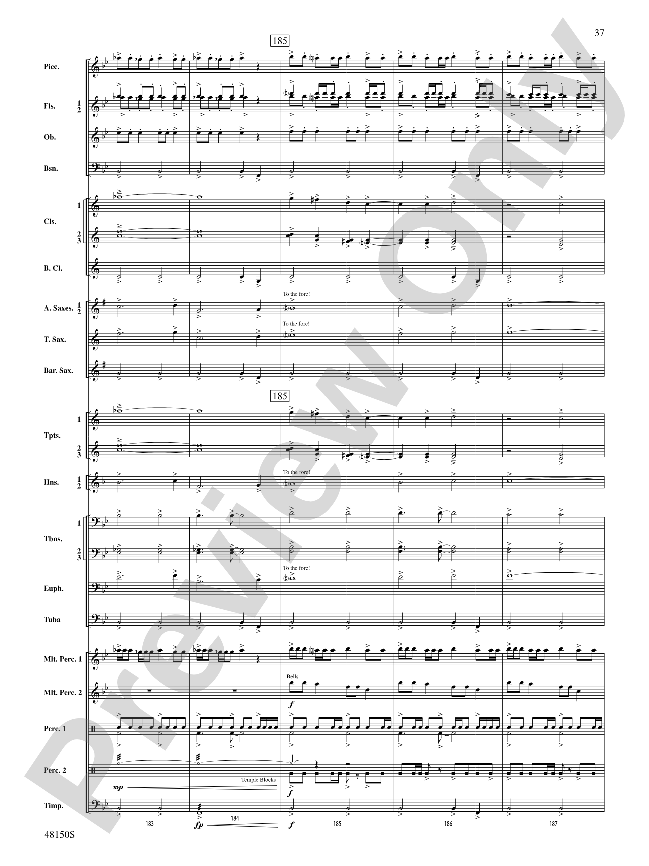 Mouvement Frénétique: Concert Band Conductor Score & Parts