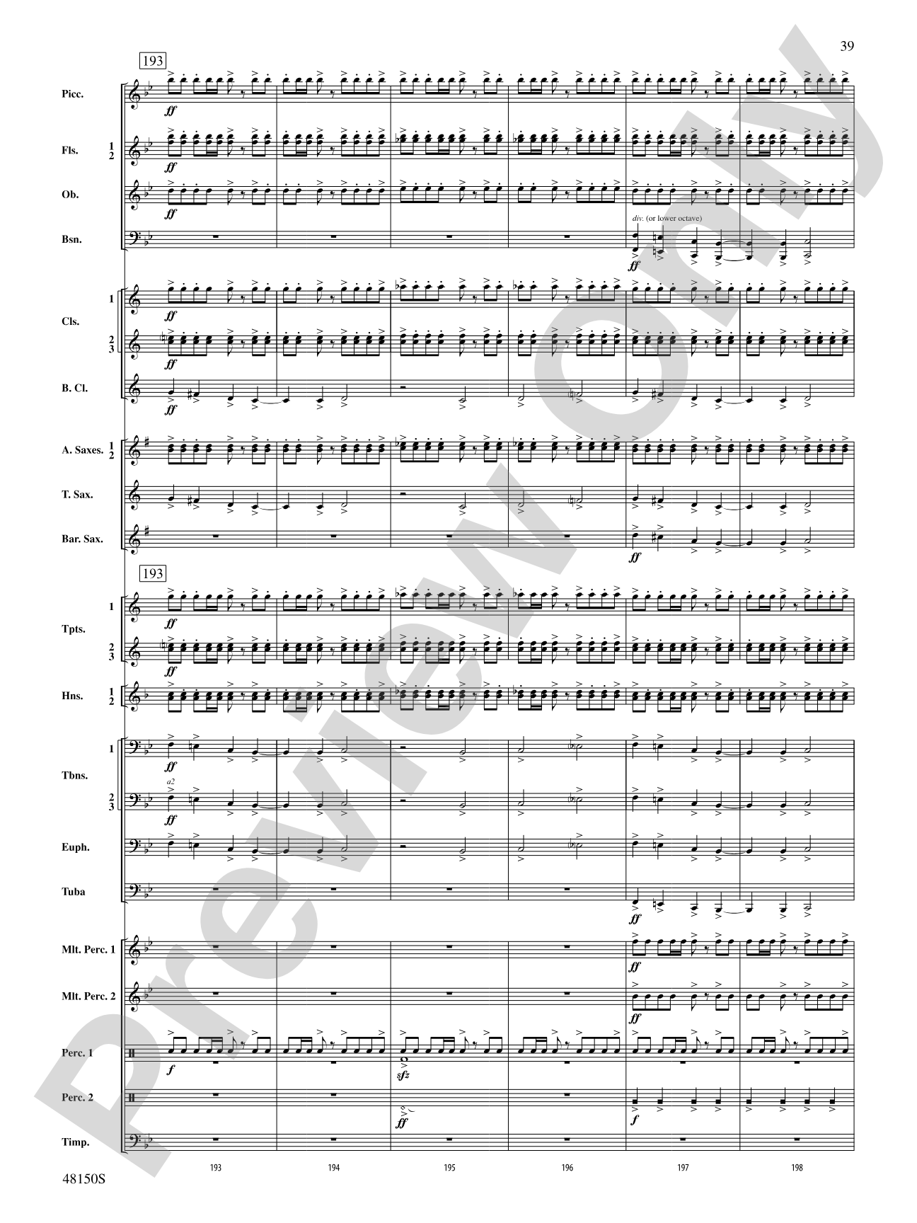 Mouvement Frénétique: Concert Band Conductor Score & Parts