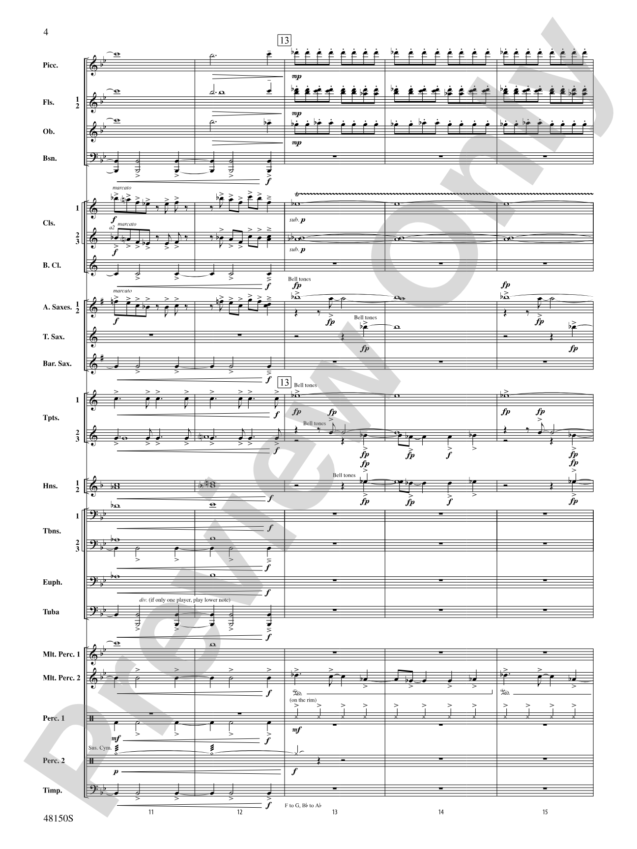 Mouvement Frénétique: Concert Band Conductor Score & Parts