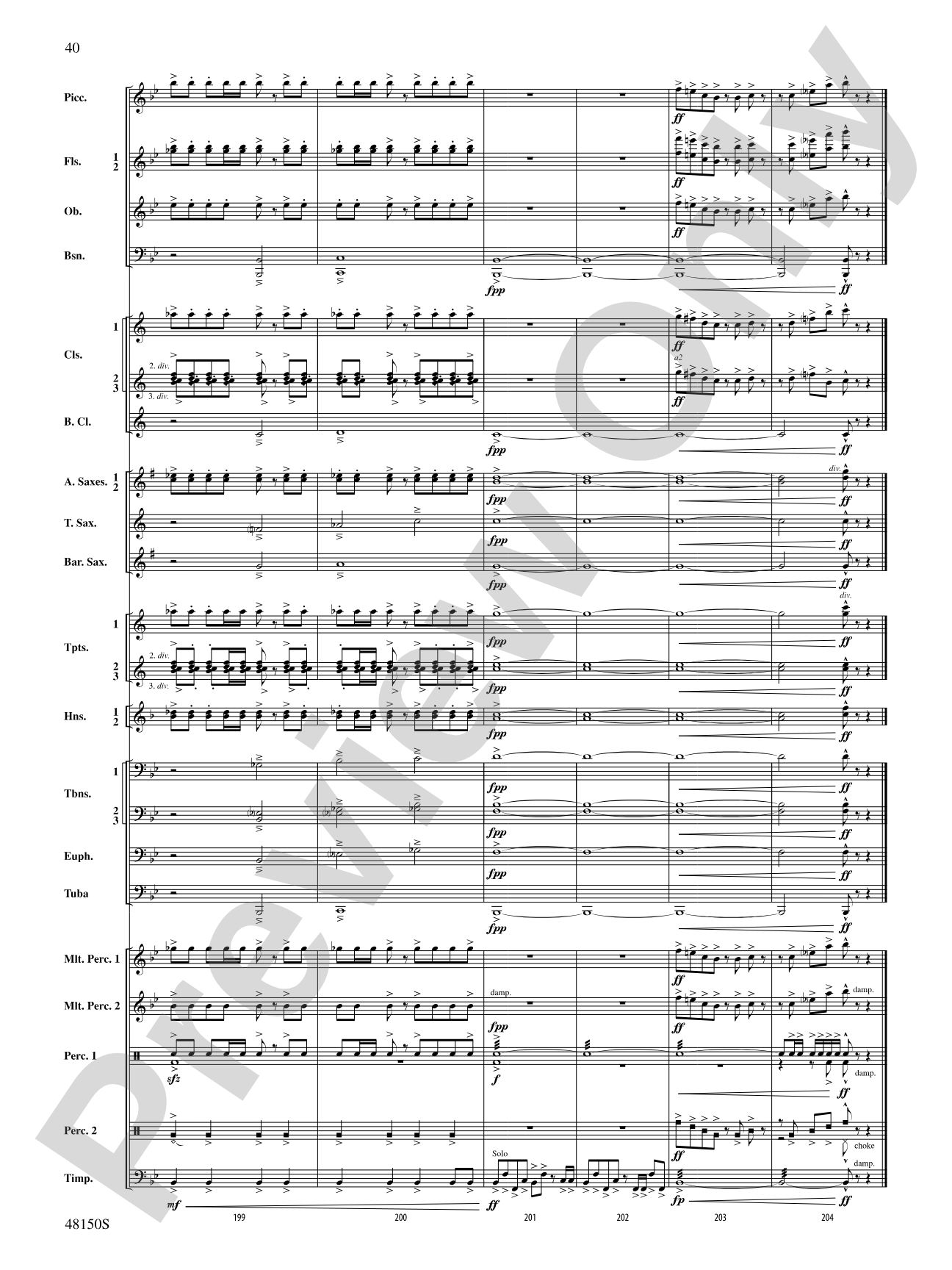 Mouvement Frénétique: Concert Band Conductor Score & Parts
