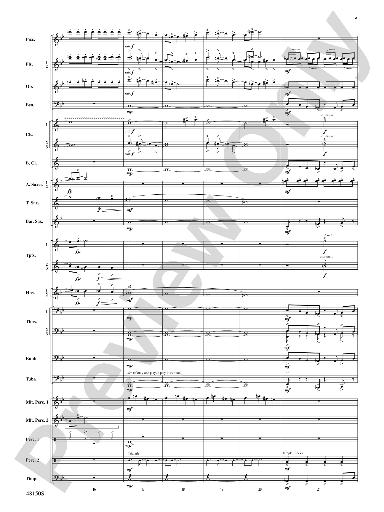Mouvement Frénétique: Concert Band Conductor Score & Parts