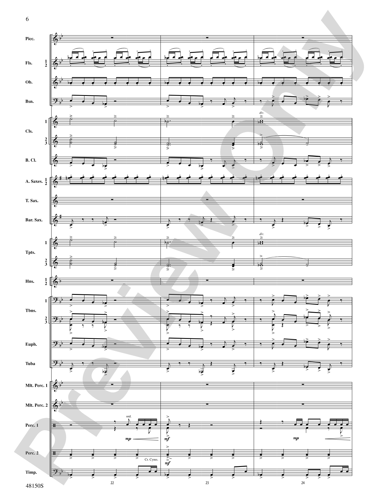 Mouvement Frénétique: Concert Band Conductor Score & Parts