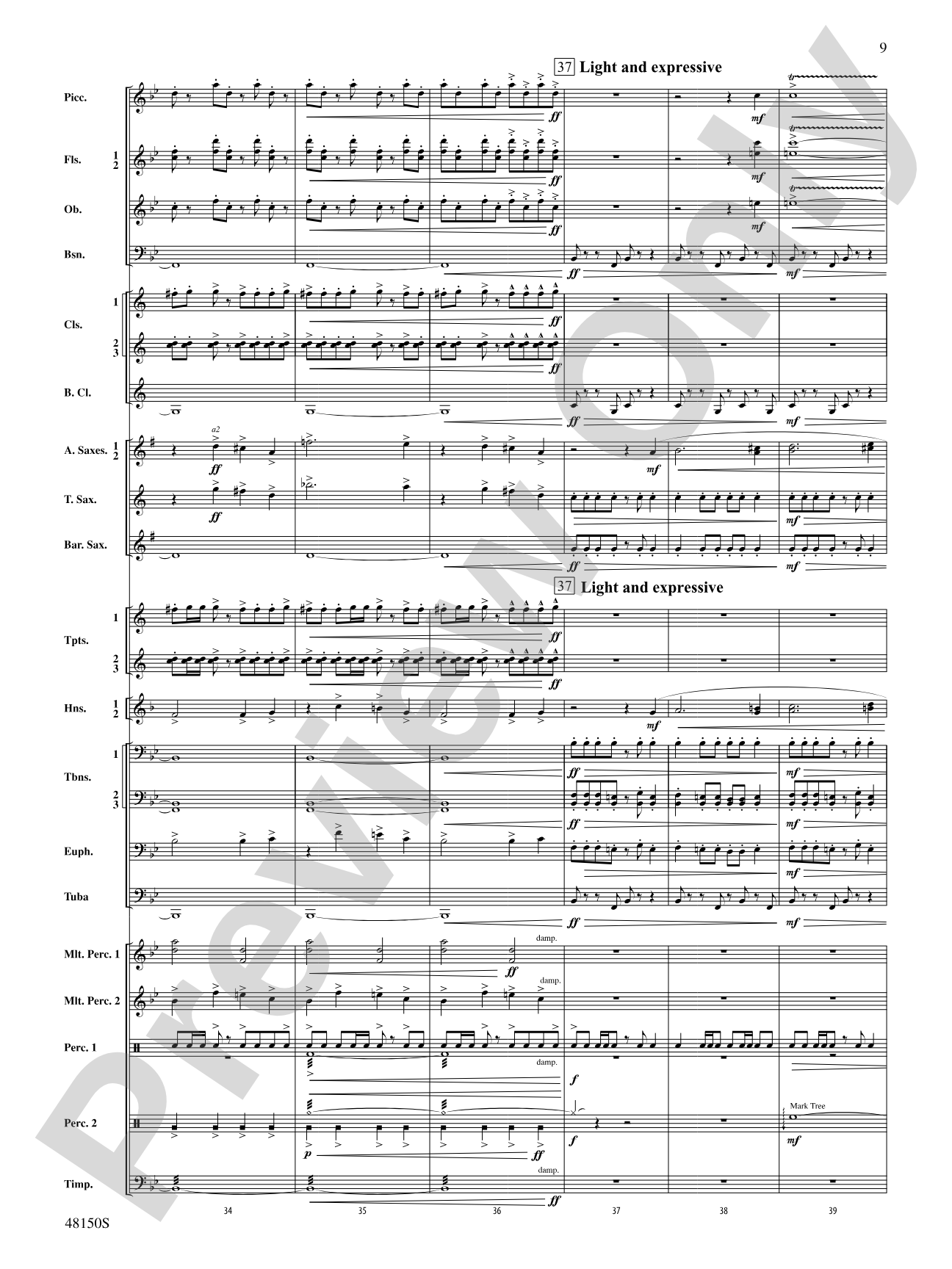 Mouvement Frénétique: Concert Band Conductor Score & Parts