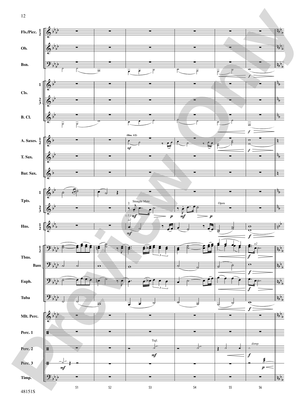 Fresh Winds: Concert Band Conductor Score & Parts