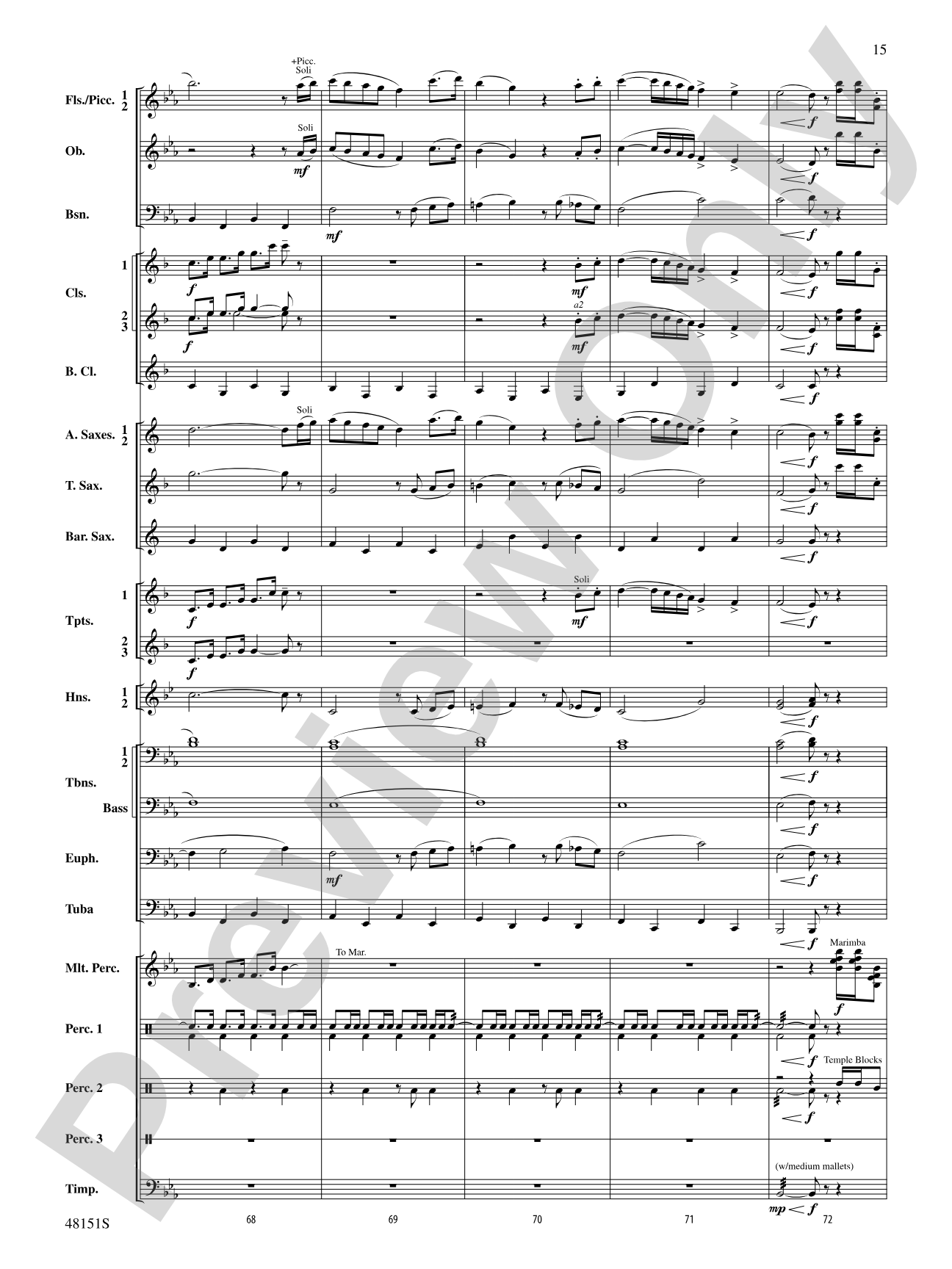 Fresh Winds: Concert Band Conductor Score & Parts