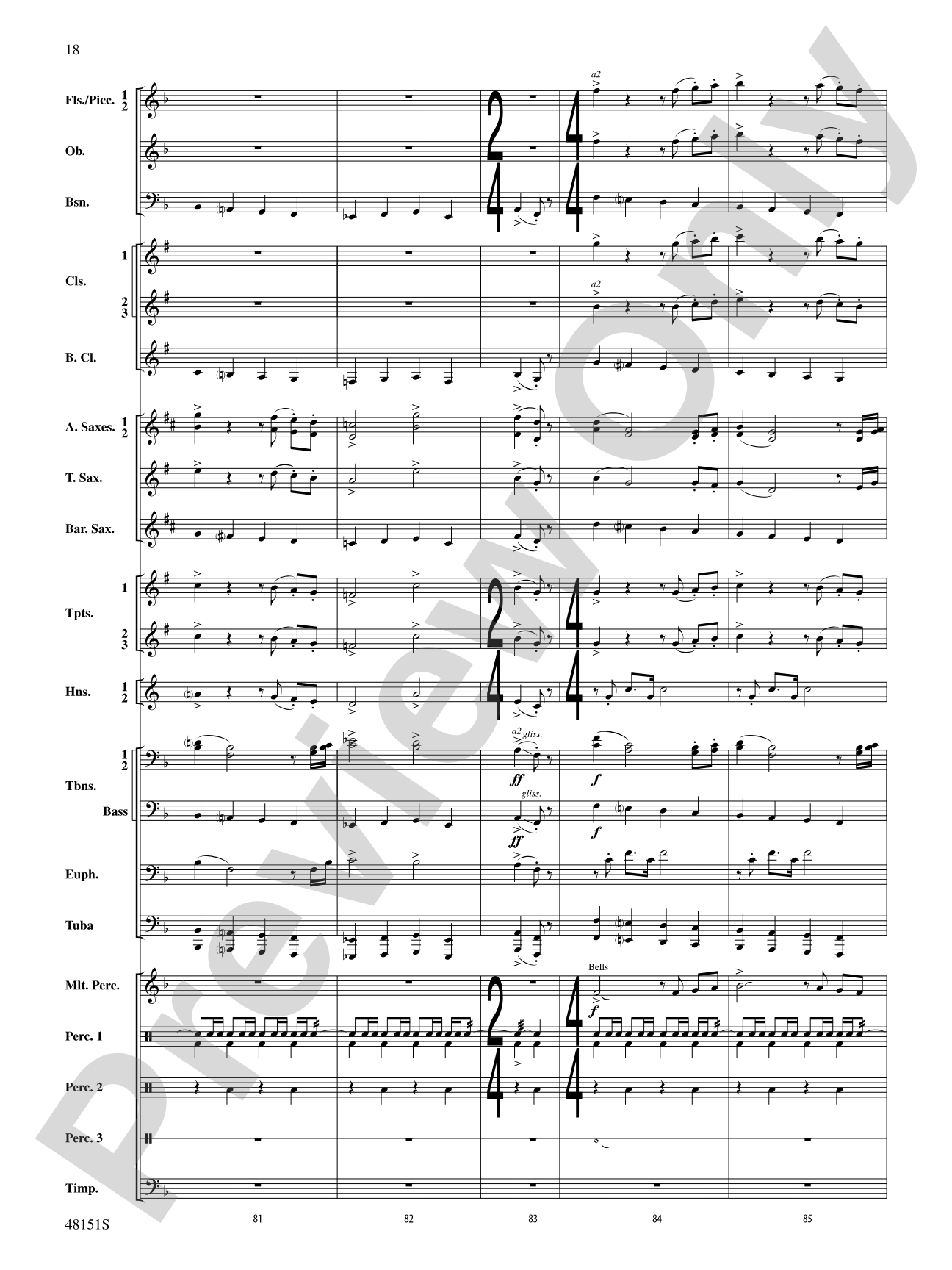 Fresh Winds: Concert Band Conductor Score & Parts