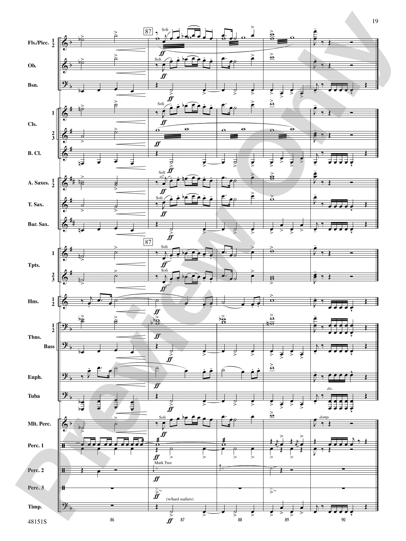 Fresh Winds: Concert Band Conductor Score & Parts