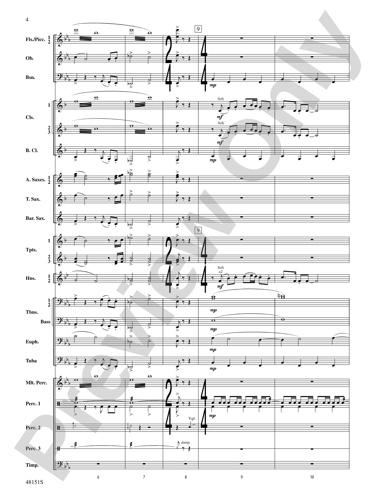 Fresh Winds: Concert Band Conductor Score & Parts