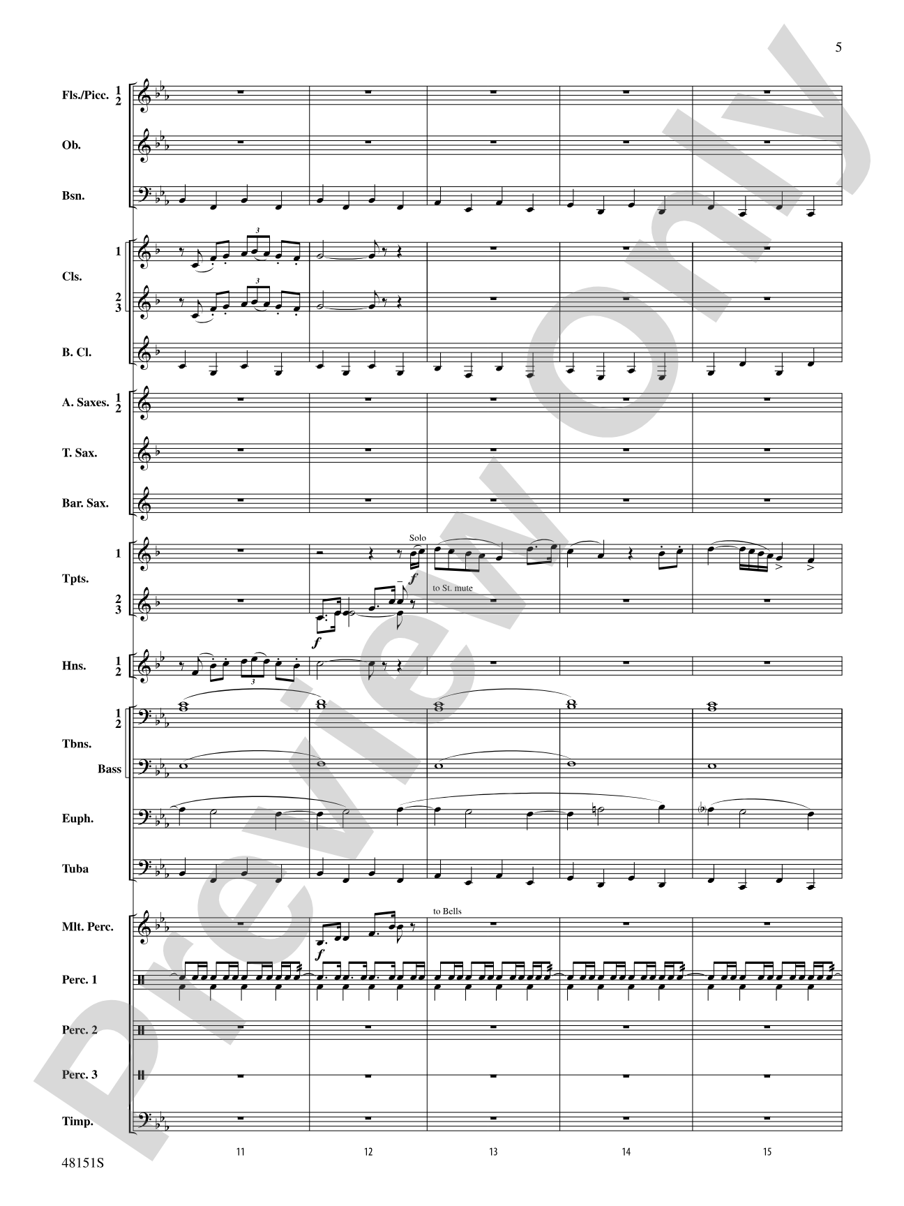 Fresh Winds: Concert Band Conductor Score & Parts