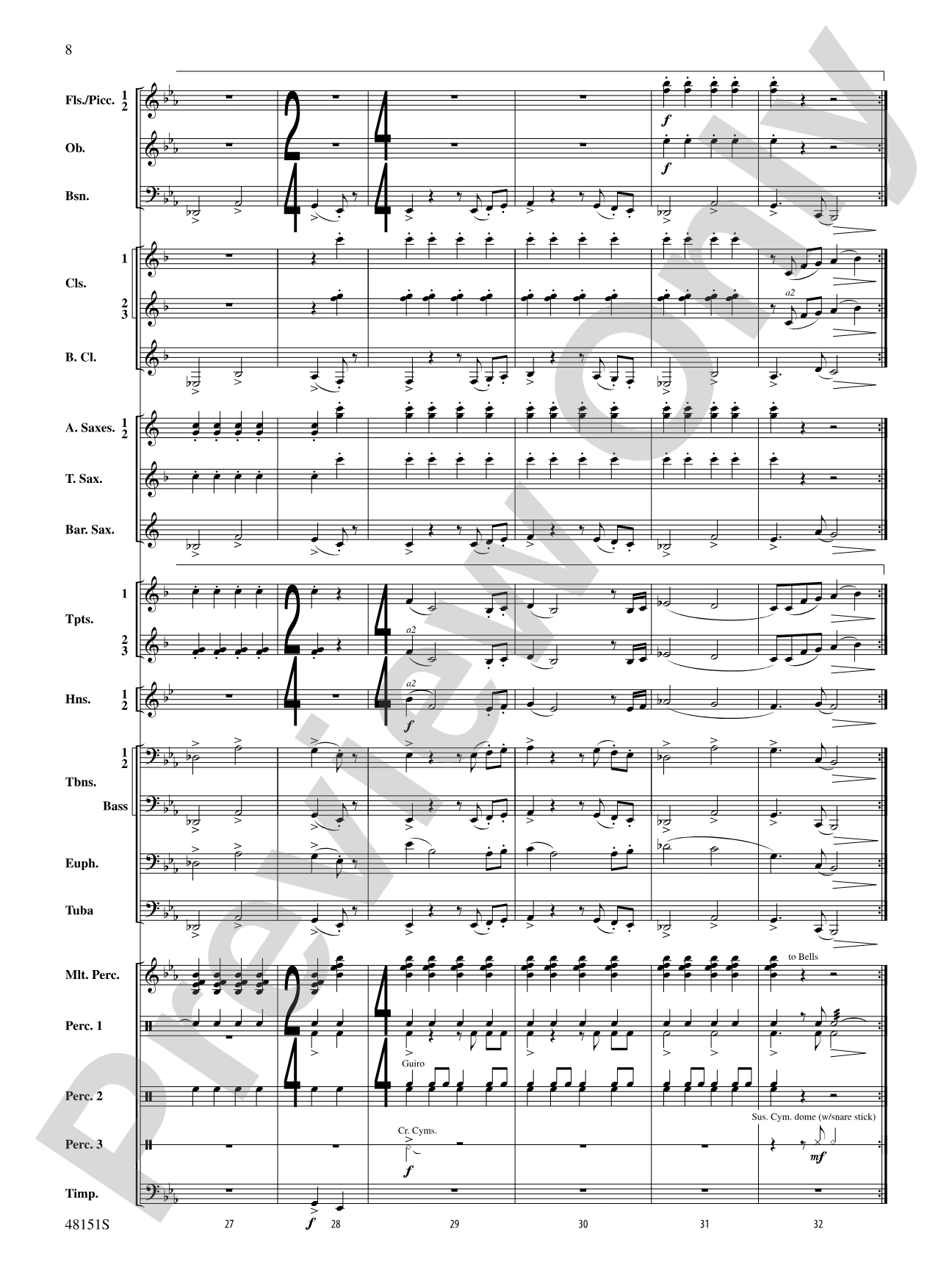 Fresh Winds: Concert Band Conductor Score & Parts